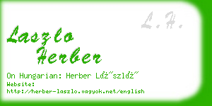 laszlo herber business card